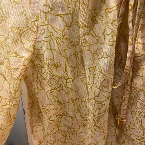 Tory Burch Yellow Floral Women's Top - Picture 2 of 7